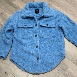 Ci Sono Light Blue Sherpa Jacket